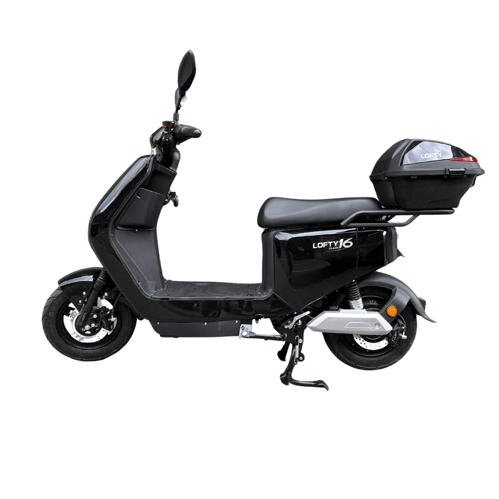 Lofty 16 elektromos robogó kölcsönzés Budapesten – 110 km-es hatótáv, tökéletes választás napi ingázáshoz és kiszállításhoz, kényelmes és környezetbarát.