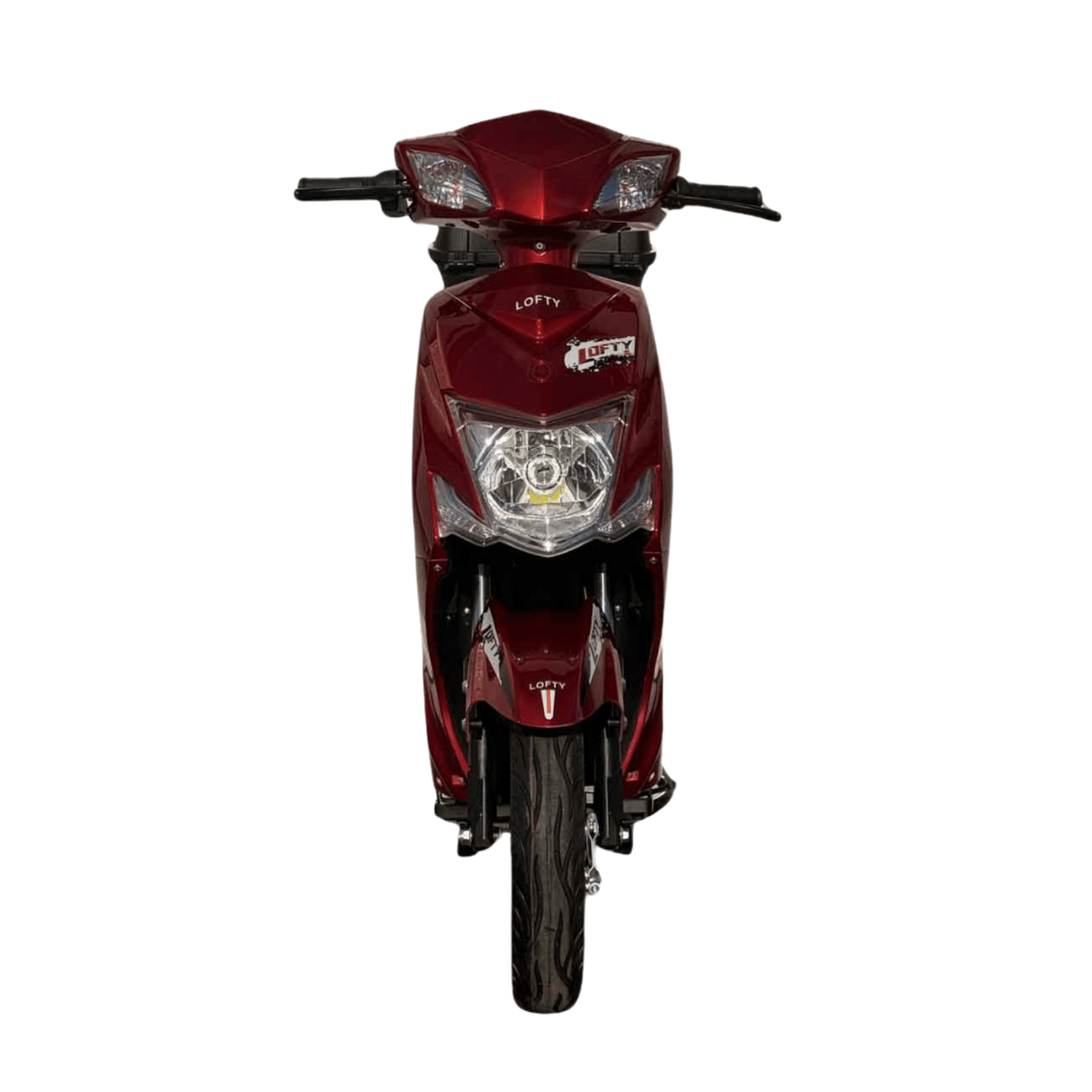 Lofty elektromos robogó piros színben, LED lámpával, 300W motorral – városi használatra, 279.990 Ft